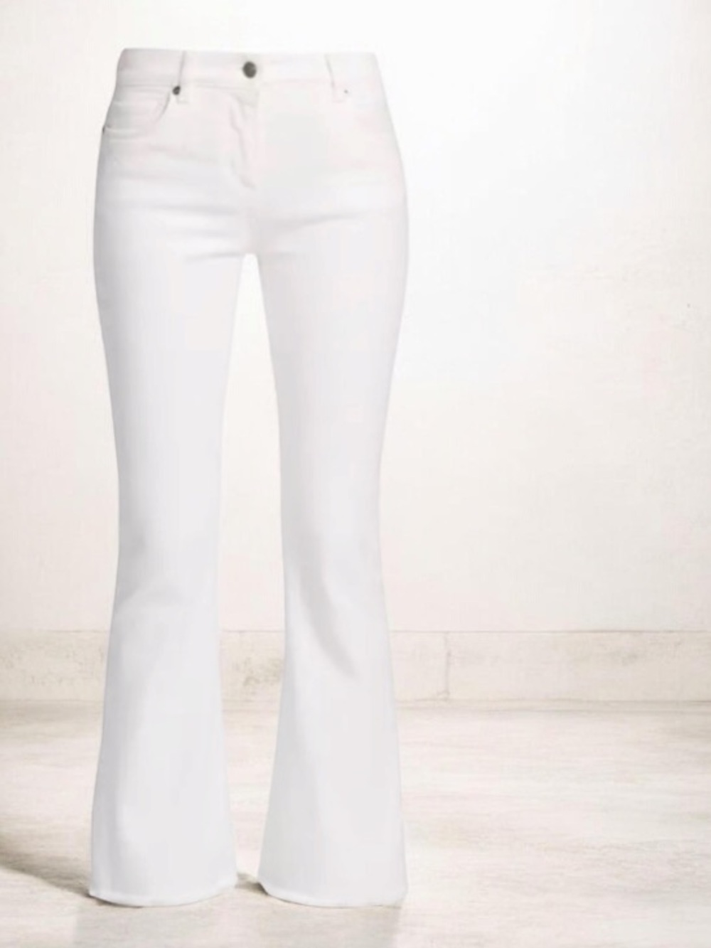 NWOT AGOLDE Off White Madison Wide Flare Leg  Jean Size 28